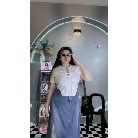 Áo Crop Big Size kg MS 04