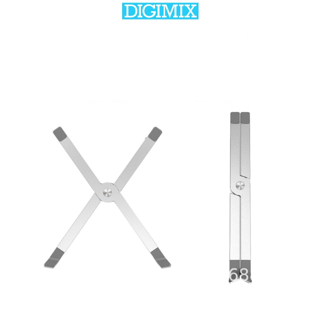 Giá đỡ laptop DIGIMIX hợp kim nhôm P11 gấp gọn tiện mang theo, chắc chắn