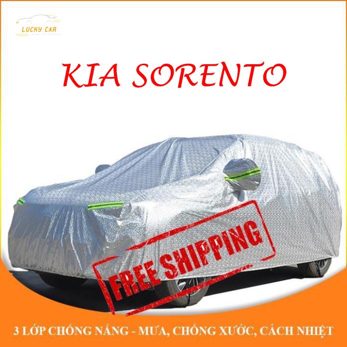 Bạt che phủ xe ô tô 7 chỗ Kia Sorento chống nắng mưa - bạt trùm xe ô tô 3 lớp chống nóng không thấm 