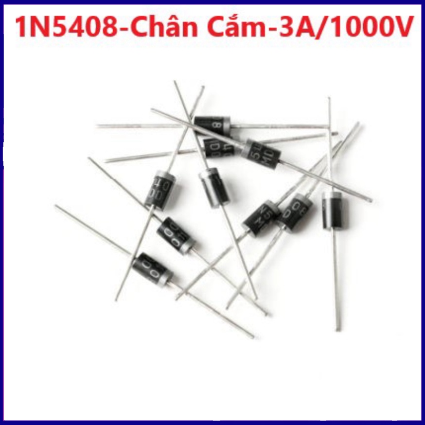 1N5408 - Diode Chỉnh Lưu 3A/1000V IN5408 Chân Cắm DIP 5408 freeship toàn quốc