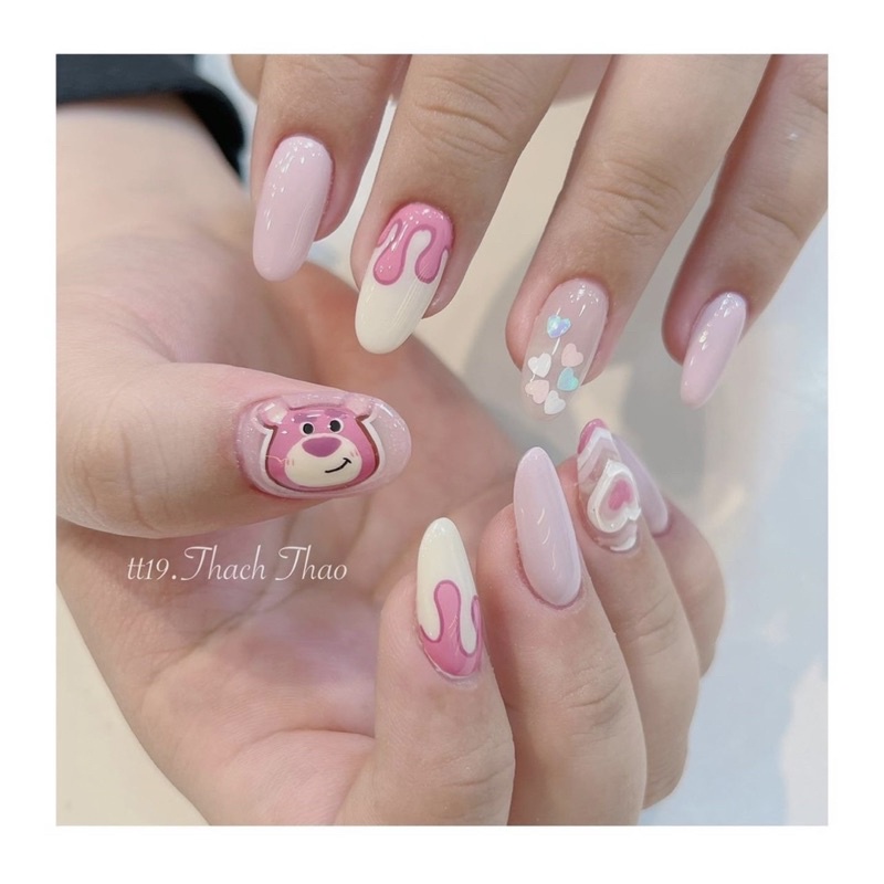 Nhũ mix hình Tone màu Pastel