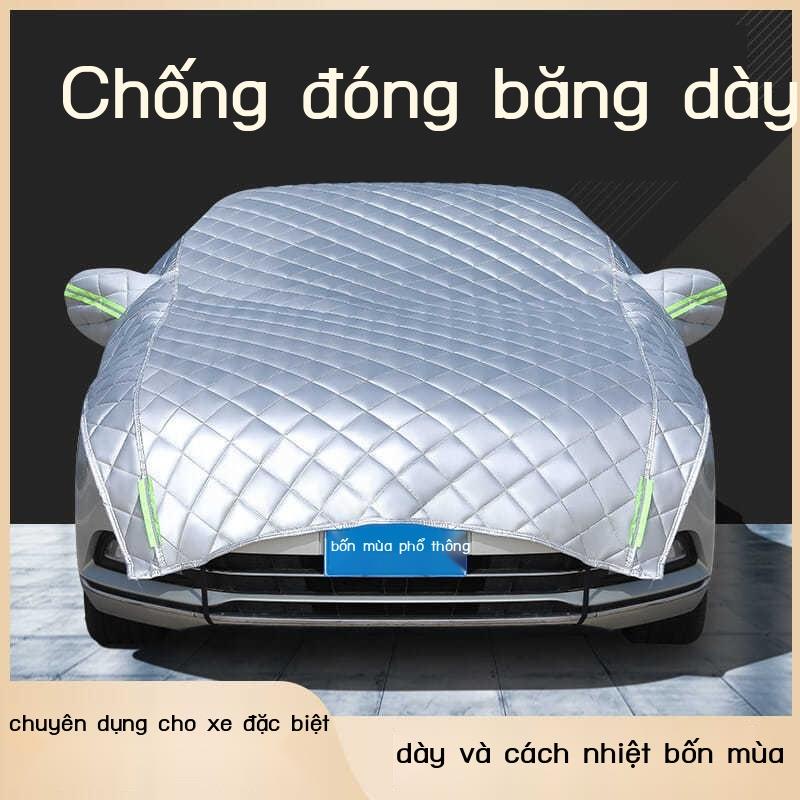 Chống mưa đá làm dày quần áo ô tô nửa che nắng chống mưa cách nhiệt bốn mùa tấm che nắng đặc biệt đa năng che nửa thân x