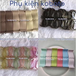 Set 1 lốc 12 kẹp càng cua bằng nhựa loại 5 răng và 3 răng nhiều màu dể thương cho nữ