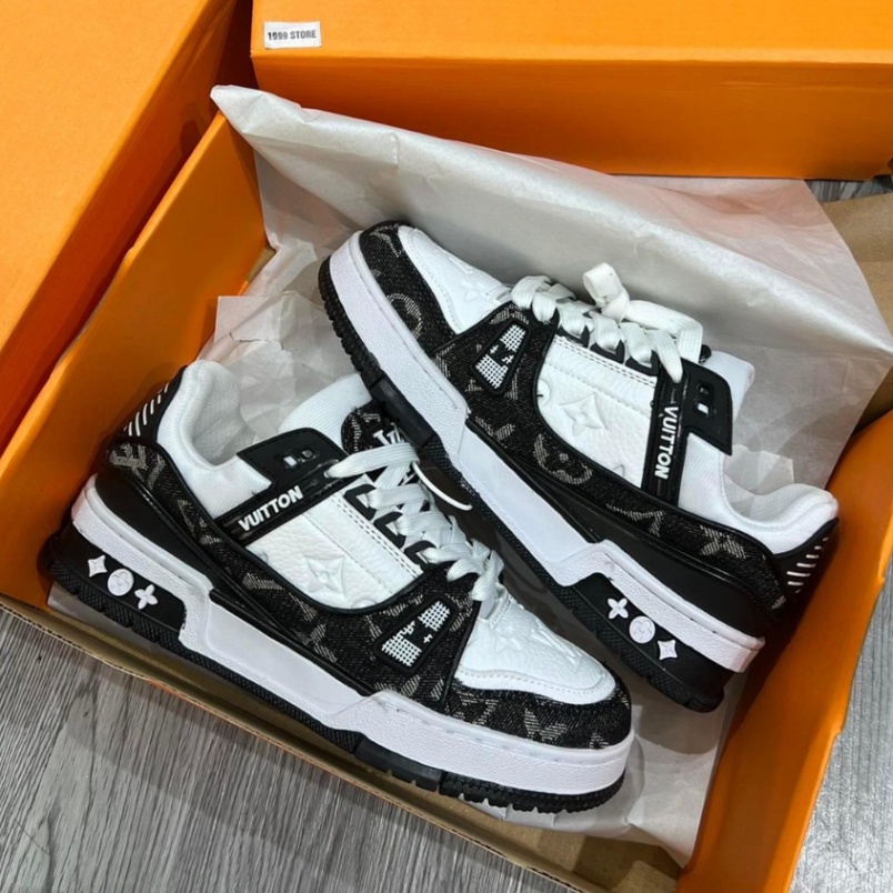 Giày thể thao/sneaker LV thời thượng đủ black color xanh lá đỏ hồng phối đồ kết hợp cực chất, giày Louis Vuitton Trainer | BigBuy360 - bigbuy360.vn