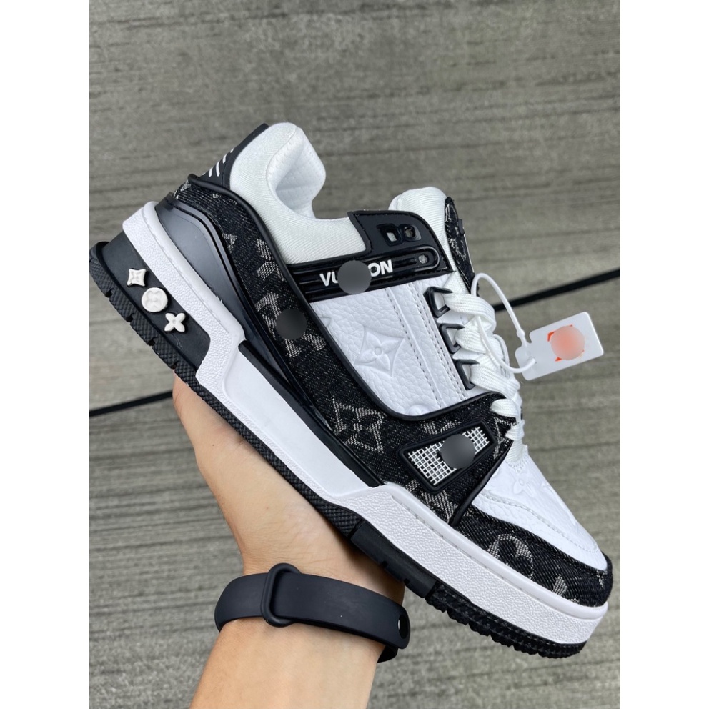 Giày thể thao/sneaker LV thời thượng đủ black color xanh lá đỏ hồng phối đồ kết hợp cực chất, giày Louis Vuitton Trainer | BigBuy360 - bigbuy360.vn