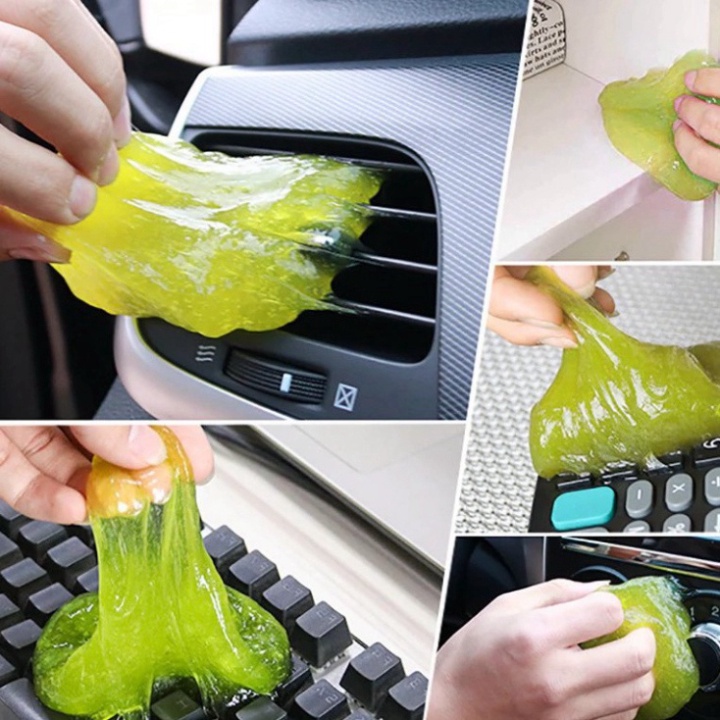 Gel rửa cho sạch dọn dẹp vệ sinh ô tô, bàn phím, điện thoại, bụi bẩn, laptop trọng tải 80gram