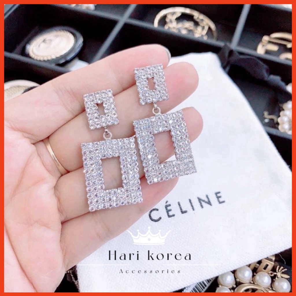 Bông tai bạc nữ 925 khuyên tai nữ xinh phụ kiện trang sức Shop Mai Phương Bùi