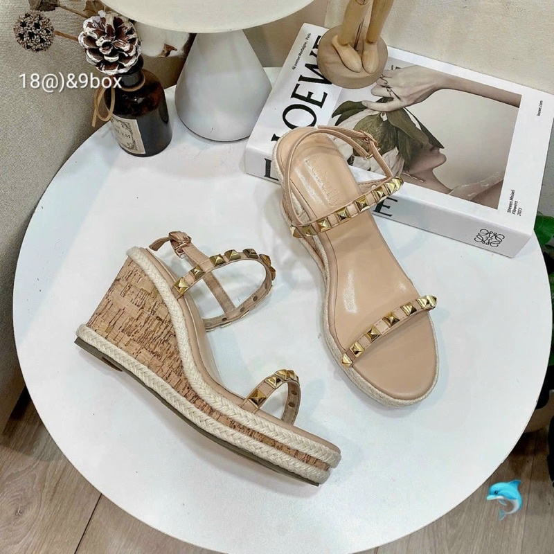 Giày đế xuồng 9 phân quai đinh chất nhẹ đi bền