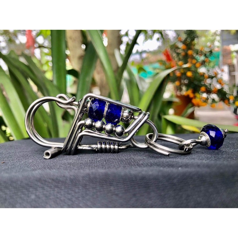 Móc khoá inox thủ công Phong Thuỷ