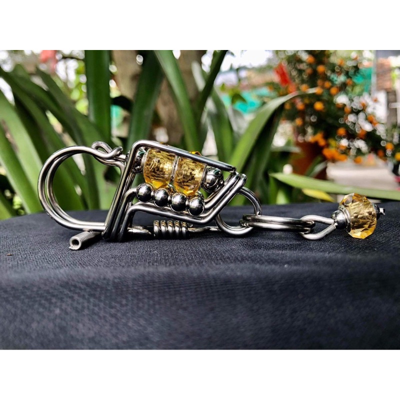 Móc khoá inox thủ công Phong Thuỷ