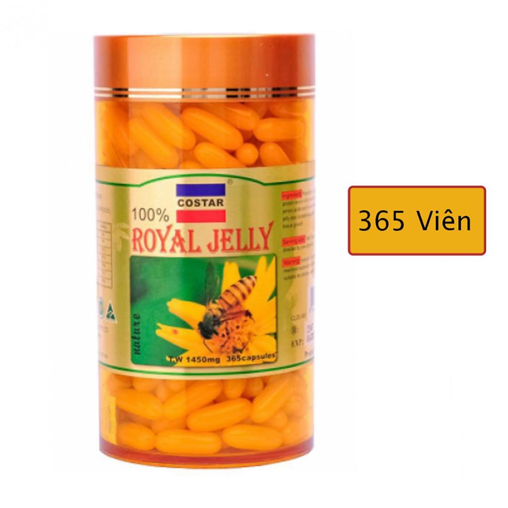 Sữa ong chúa COSTAR Royal Jelly 1450mg Hộp 365 viên