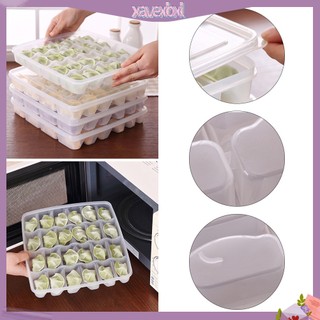 Hộp đựng há cảo / hoành thánh chia nhiều ngăn