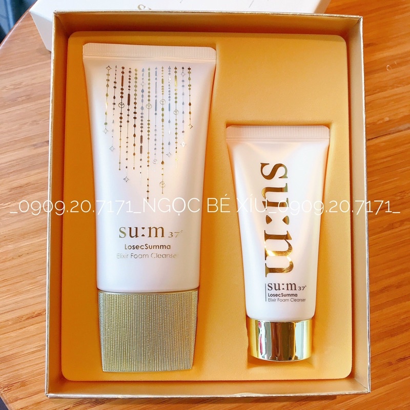 SỮA RỬA MẶT SU:M VÀNG LOSEC SUMMA ELIXIR FOAM CLEANER SET
