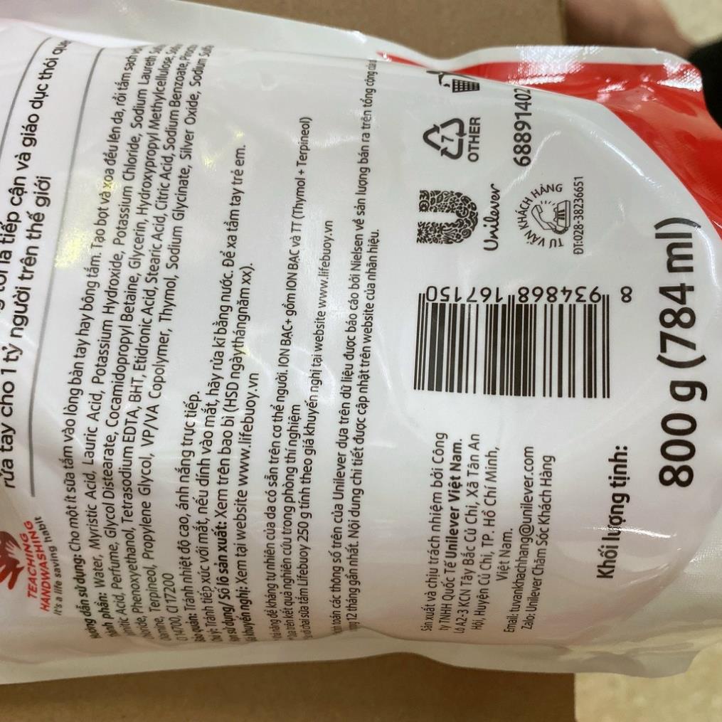 Sữa tắm Lifebuoy túi 800g