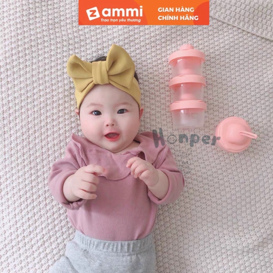 Hộp chia sữa cho bé có quai cầm tiện lợi phân phối chính hãng Zammi mart Zammi