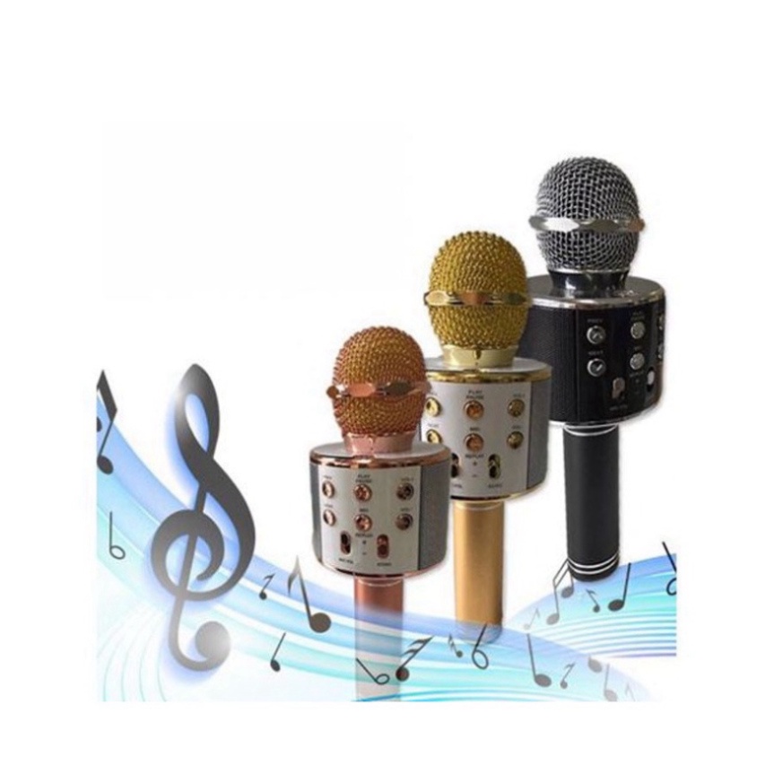 Mic Hát Karaoke Bluetooth Không Dây Tiện Lợi