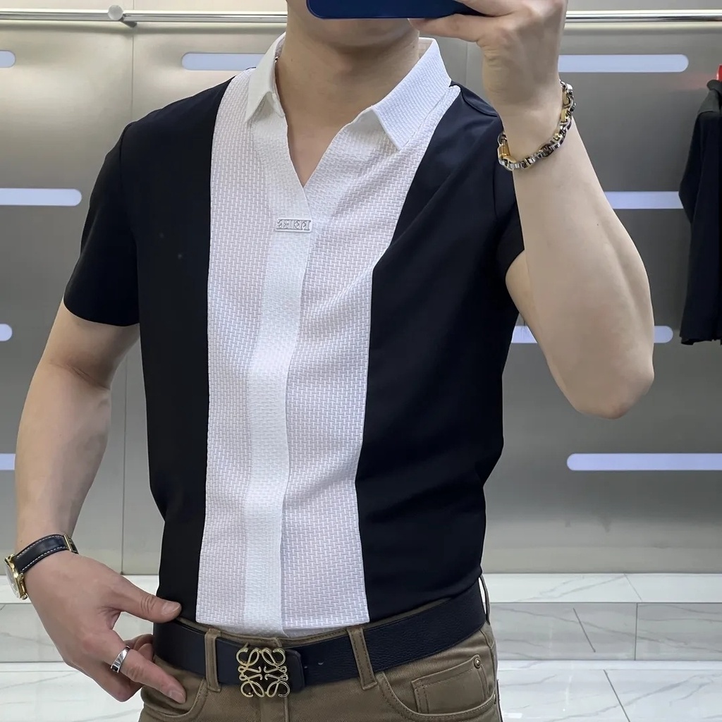 Áo Sơ Mi Nam Ngắn Tay Dáng Ôm Thời Trang Mùa Hè