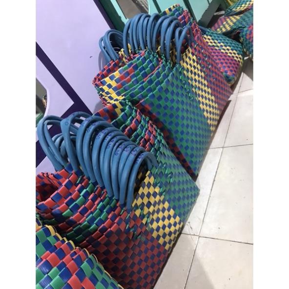 Giỏ Đan nhựa thủ công nghiệp lớn