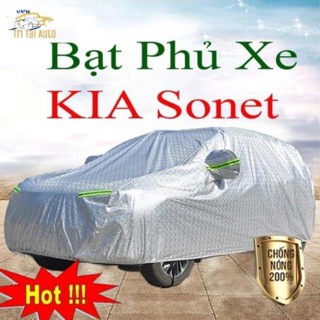 Bạt phủ xe, bạt trùm xe KIA SONET loại 3 lớp tráng nhôm