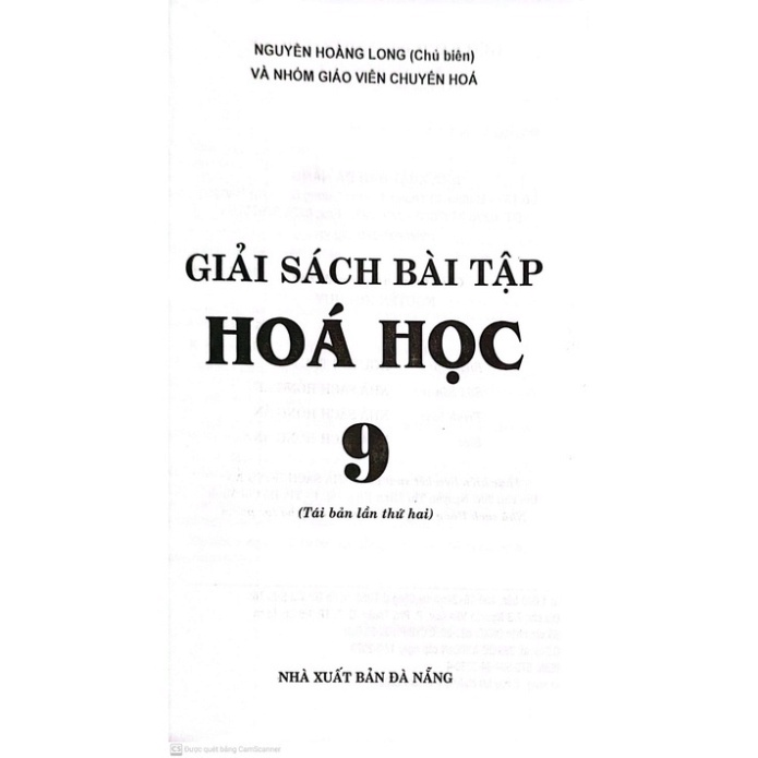Sách - Giải sách bài tập Hóa Học lớp 9
