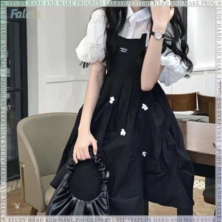 Váy Liền Hai Dây Nữ Mùa Hè Rộng RãiAVáy Búp Bê Chữ