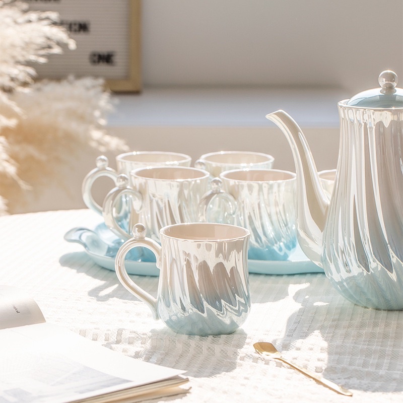 bộ ấm chén sứ | bộ ấm trà , uống cà phê phong cách vintage