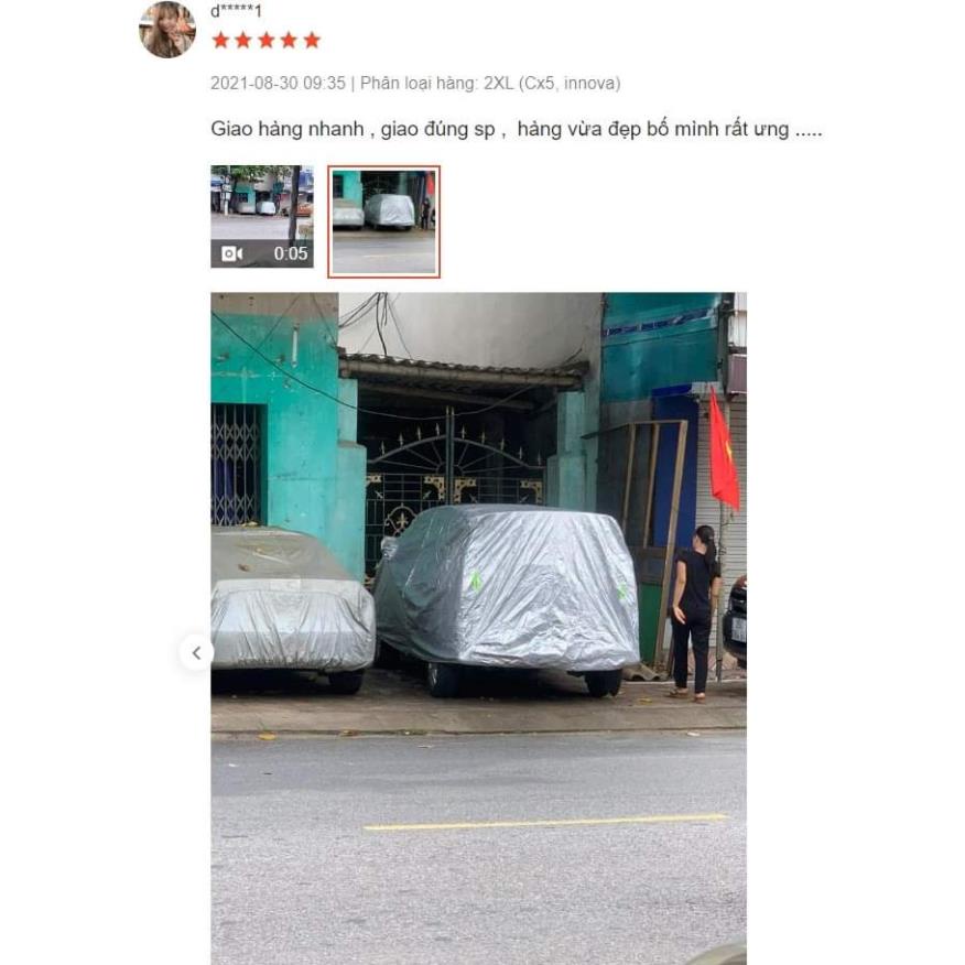 Bạt phủ xe, bạt trùm xe KIA SONET loại 3 lớp tráng nhôm