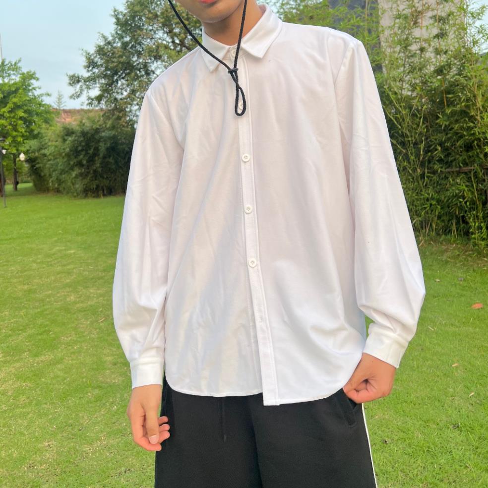 Áo Sơmi Trắng Tay Phồng Nam Nữ Hàng thiết kế - Mullet