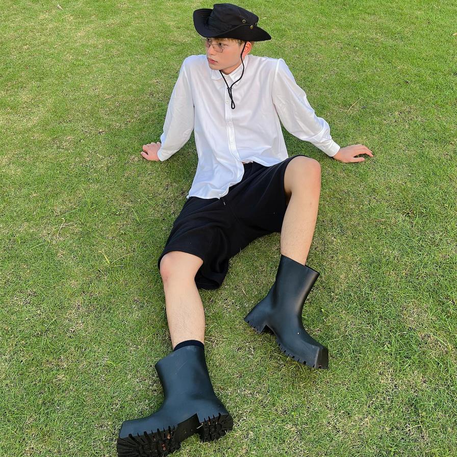 Áo Sơmi Trắng Tay Phồng Nam Nữ Hàng thiết kế - Mullet