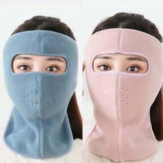 KHẨU TRANG NINJA LOẠI DÀI trùm kín mặt che tai chống nắng chống gió bụi vải nỉ dán sau gáy
