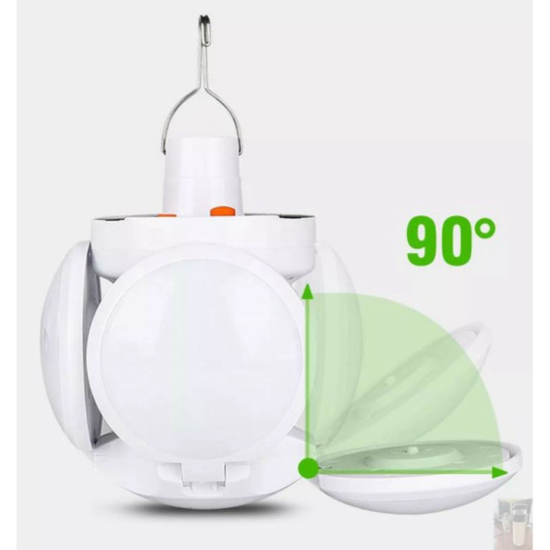 Bóng đèn led tích điện, năng lượng mặt trời hình 4 Cánh Hoa có thể đóng mở (40W)0 | BigBuy360 - bigbuy360.vn