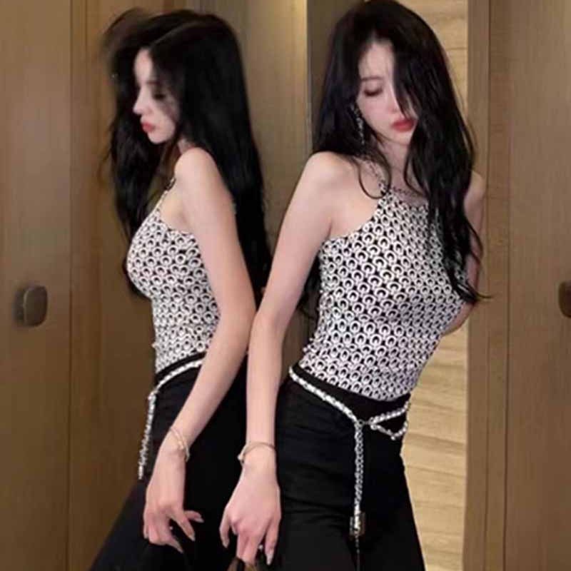 Hàng Mới Về Mới Áo Thun Hai Dây Dáng Ôm Thời Trang Mùa Hè 2023 Cho Nữ