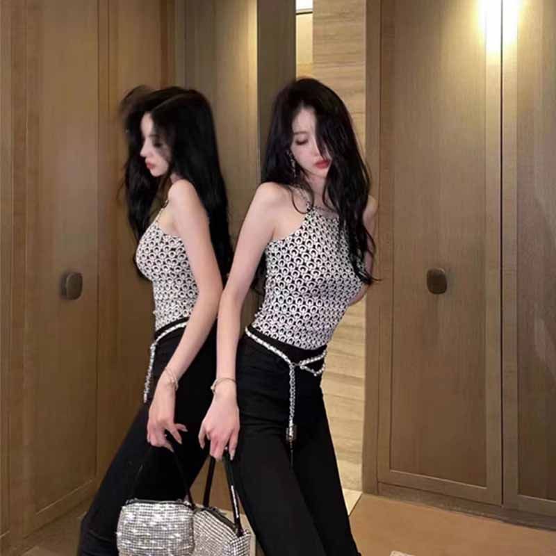 Hàng Mới Về Mới Áo Thun Hai Dây Dáng Ôm Thời Trang Mùa Hè 2023 Cho Nữ