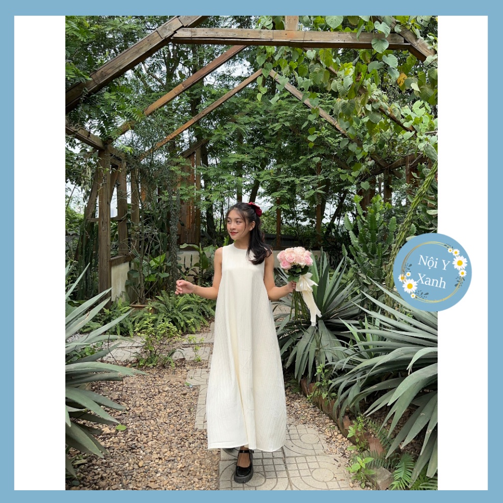 Váy Gân Sát Nách Trơn Hai Lớp Hàn Quốc, Chất Mềm Mát, Đẹp, Freesize Dưới 65kg nội y xanh chất đẹp