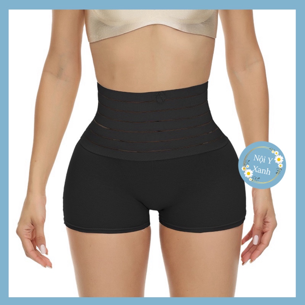 Quần Gen Bụng Đùi Siết Eo Nâng Mông Định Hình Chất Cotton 3D Chống Cuộn K13 nội y xanh chất đẹp