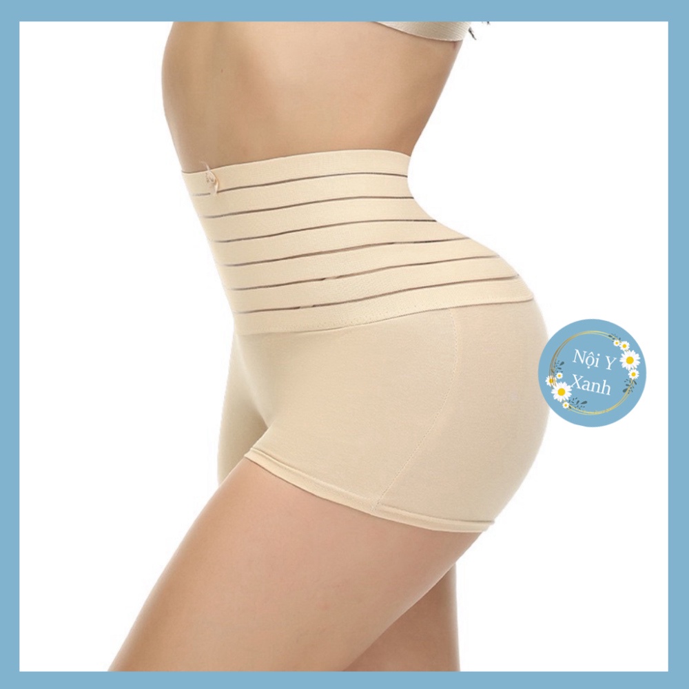 Quần Gen Bụng Đùi Siết Eo Nâng Mông Định Hình Chất Cotton 3D Chống Cuộn K13 nội y xanh chất đẹp