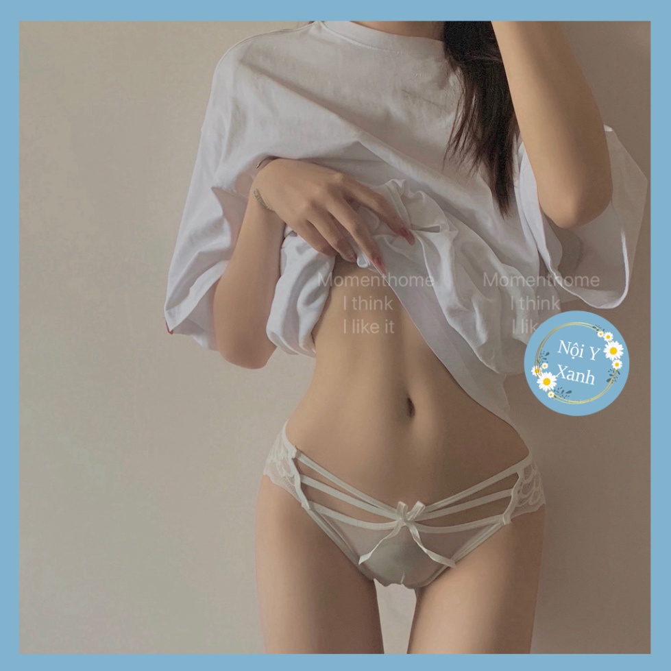 Quần lót ren lưới đính nơ siêu gợi cảm sexy lấy cảm hứng từ đôi cánh buterfly 9066 Brabikini nội y xanh chất đẹp