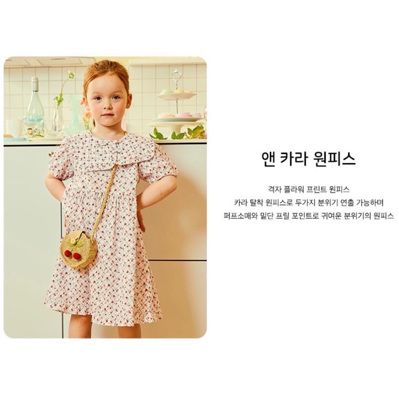 Váy hoa nhí 2 màu xuất Hàn cho Bé