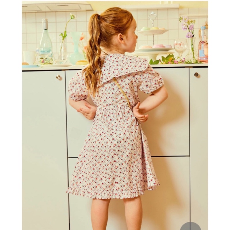 Váy hoa nhí 2 màu xuất Hàn cho Bé