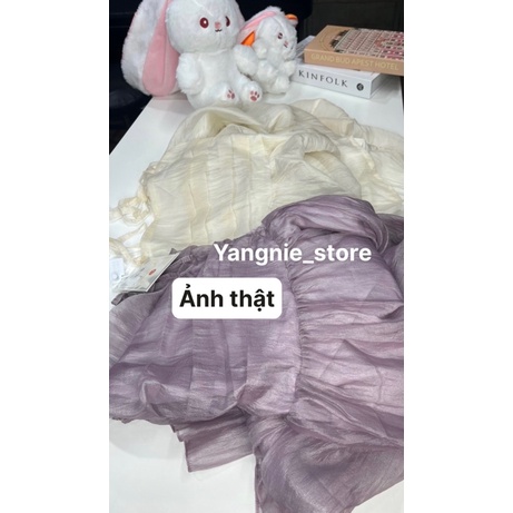 Sẵn be tím SM giao ngay HÀNG QC Đầm 2s tiểu thư phiên bản dài