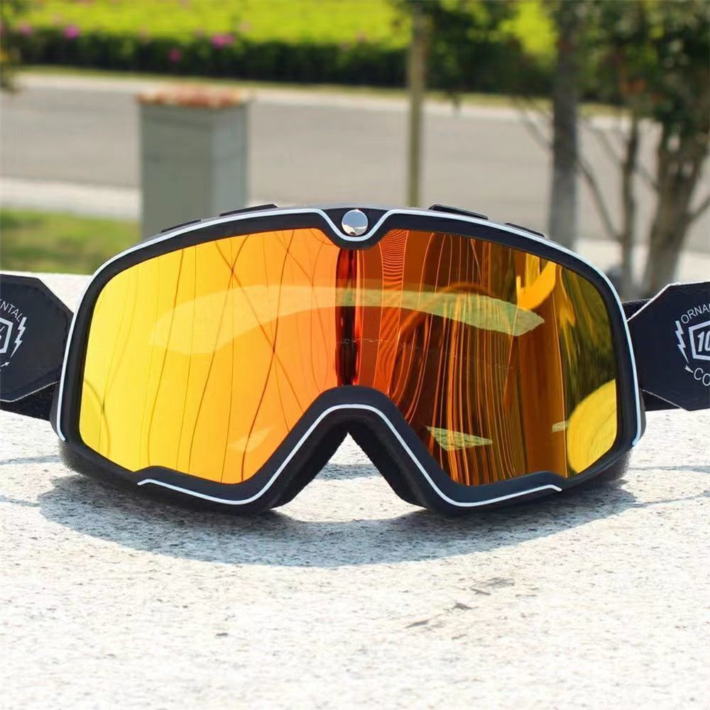 Kính Gắn Mũ Bảo Hiểm Xe Mô Tô Harley Phong Cách retro