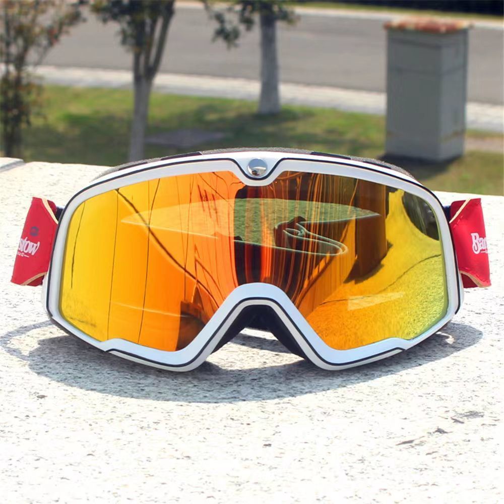 Kính Gắn Mũ Bảo Hiểm Xe Mô Tô Harley Phong Cách retro