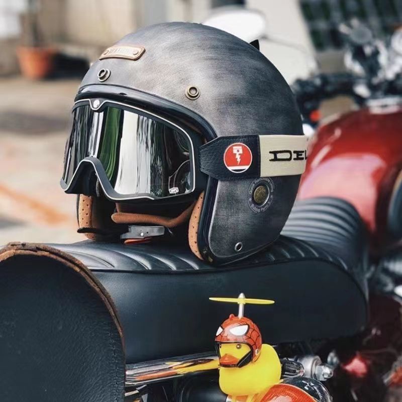 Kính Gắn Mũ Bảo Hiểm Xe Mô Tô Harley Phong Cách retro