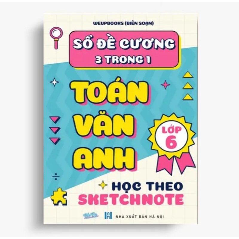 Sổ Đề Cương 3 Trong 1 Toán Văn Anh Lớp 6