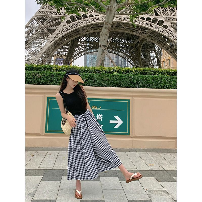 Quần Váy Ống Rộng Lưng Thun Phong Cách Thời Trang Mới 2023