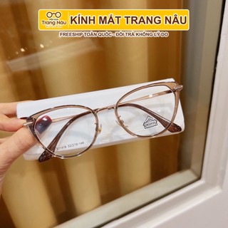 Gọng kính mắt mèo sang chảnh nhà Trang Nâu