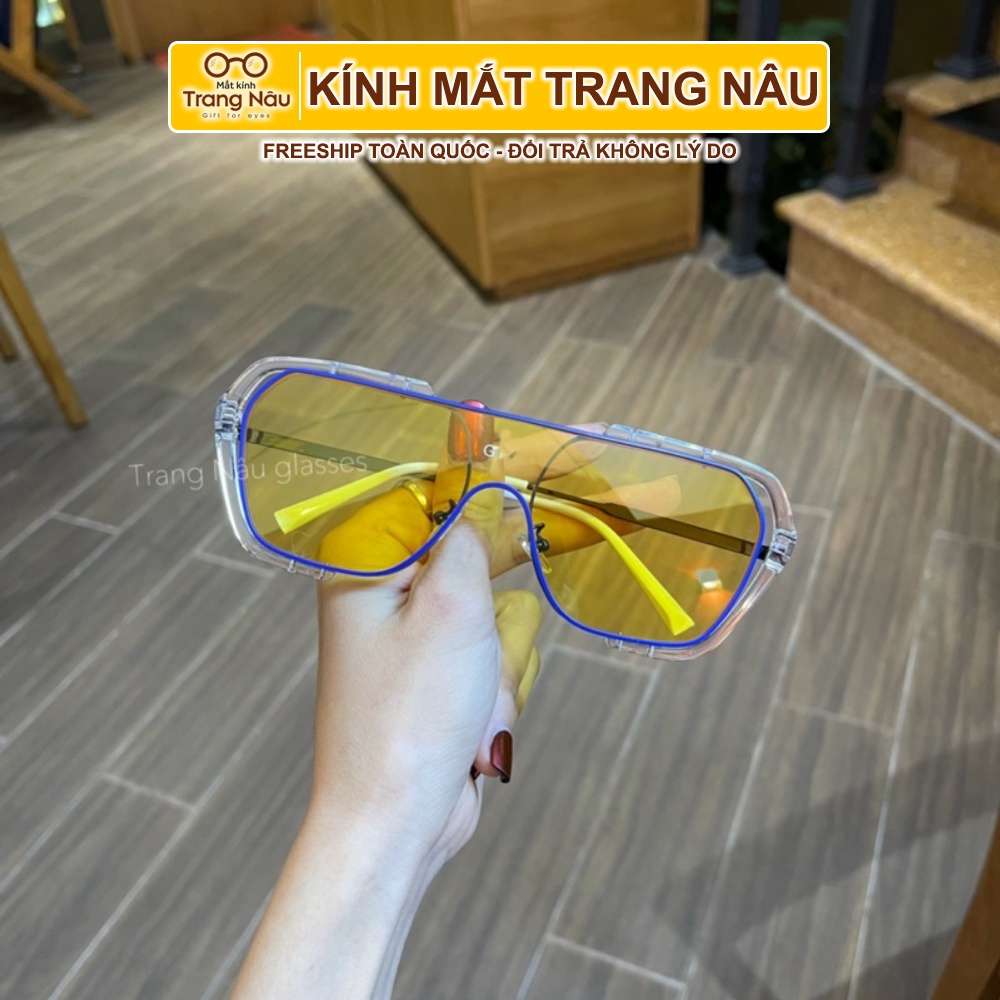 Kính râm hottrend GYN nam nữ chống UV400 - Kính Mắt Trang Nâu