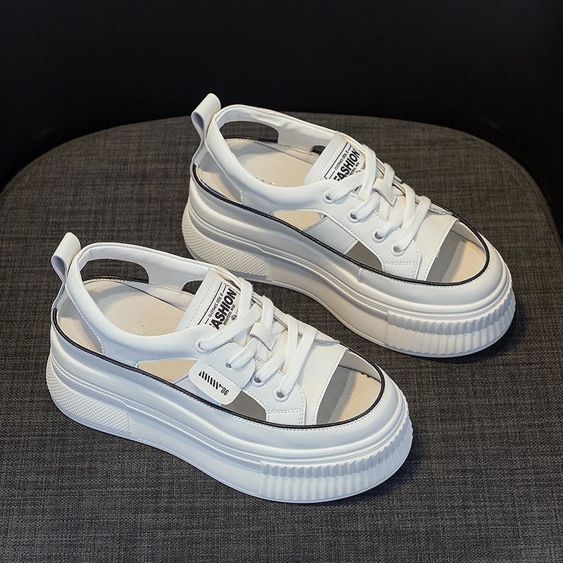 Giày Sandal Đế Dày Đục Lỗ Thoáng Khí Thời Trang Mùa Hè 2023 Phong Cách Mới Cho Nữ