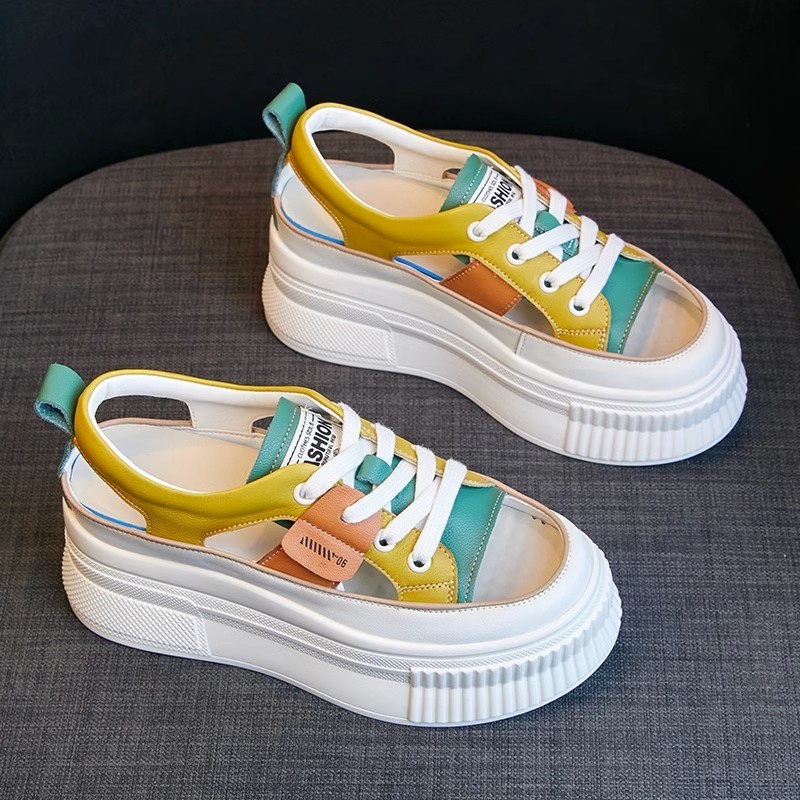 Giày Sandal Đế Dày Đục Lỗ Thoáng Khí Thời Trang Mùa Hè 2023 Phong Cách Mới Cho Nữ