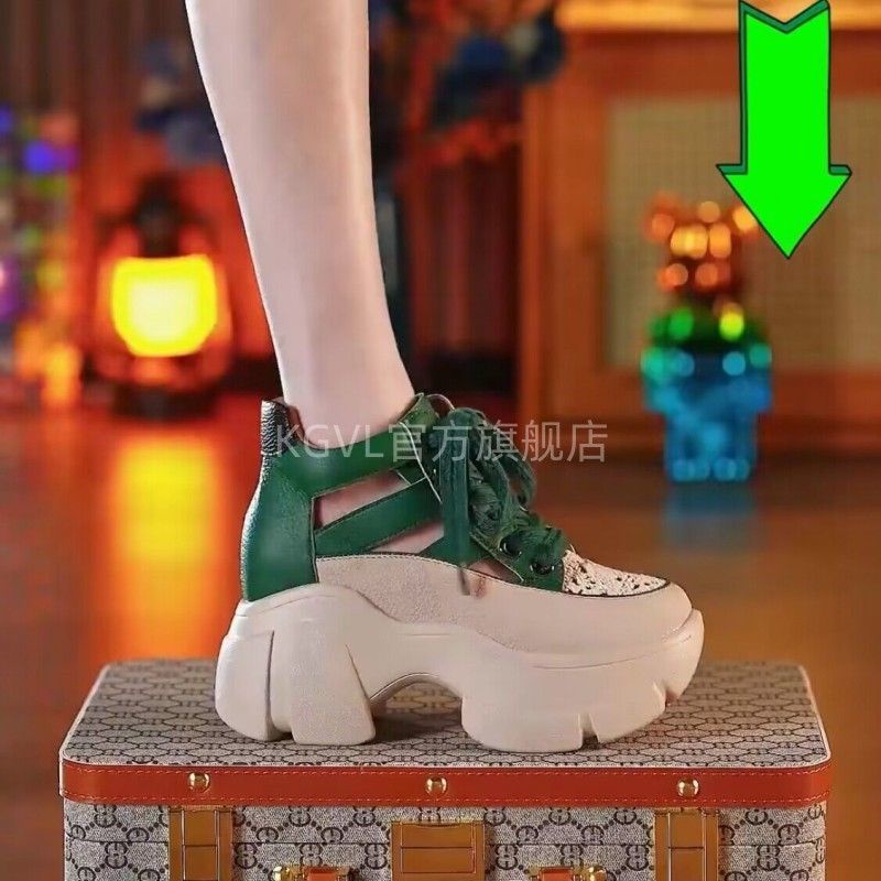 Giày Sandal Da Thật Đế Dày Đục Lỗ Thoáng Khí Thời Trang Mùa Hè 2023 Cho Nữ